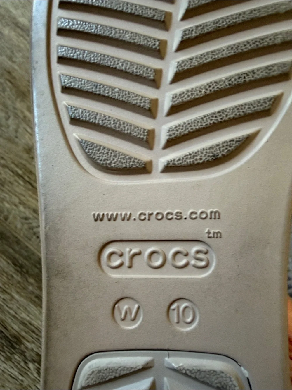 CROCS Black Platform Slingback Sandals with Beige Platform
